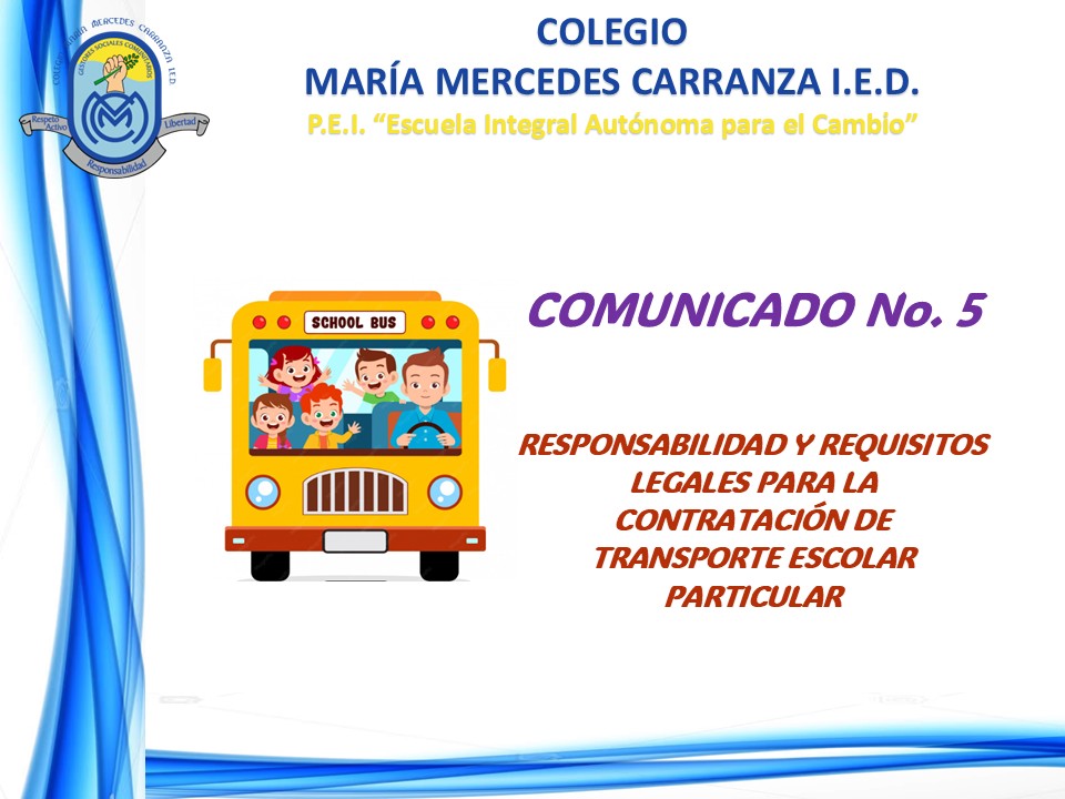RESPONSABILIDAD Y REQUISITOS LEGALES PARA LA CONTRATACIÓN DE TRANSPORTE ESCOLAR PARTICULAR