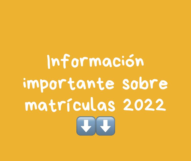 Imagen Matrículas 2022