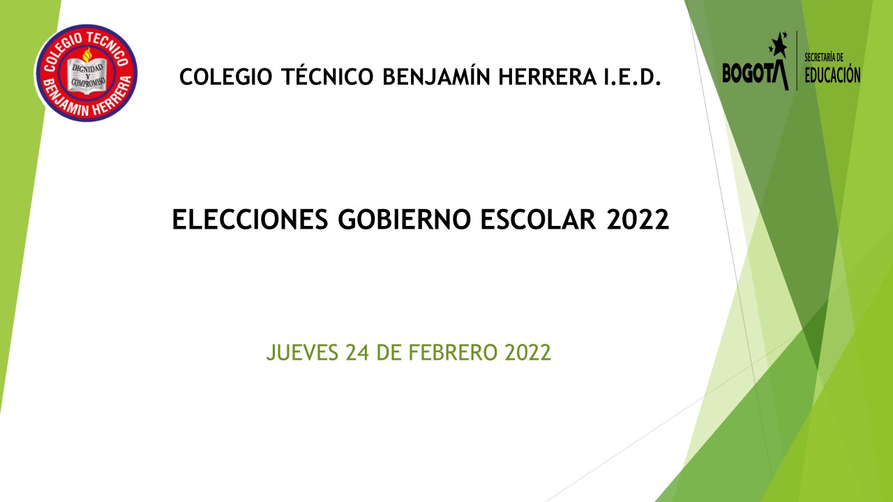 ELECCIONES GOBIERNO ESCOLAR 2022