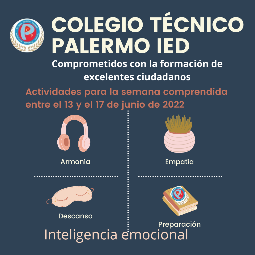 Actividades para la semana comprendida entre el 13 y el 17 de junio de 2022