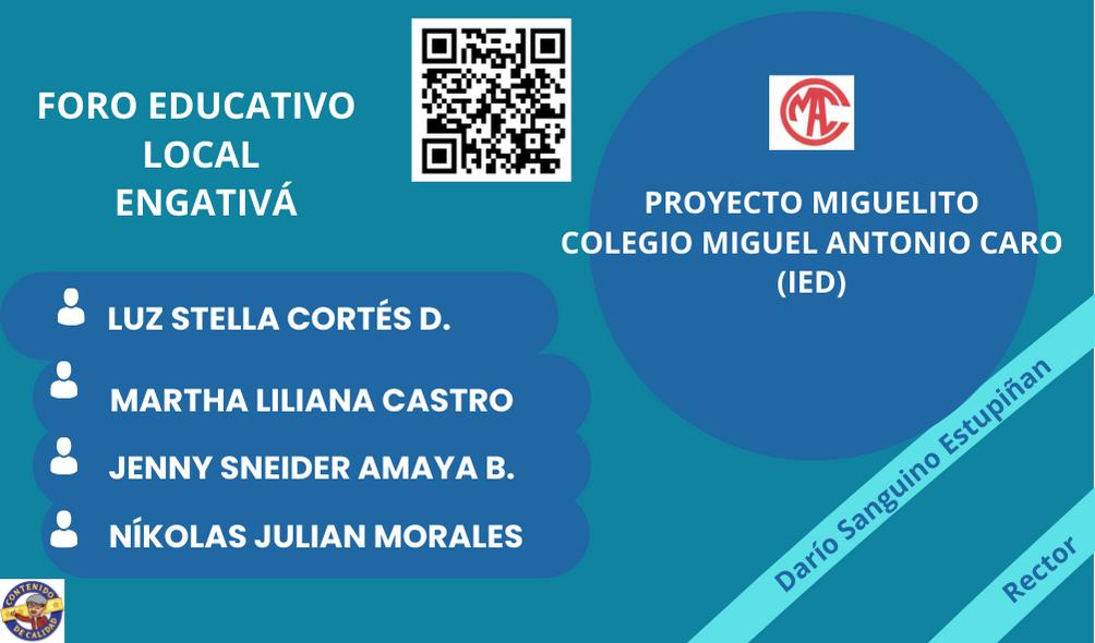 PROYECTO MIGUELITO MAC - FORO EDUCATIVO LOCAL 