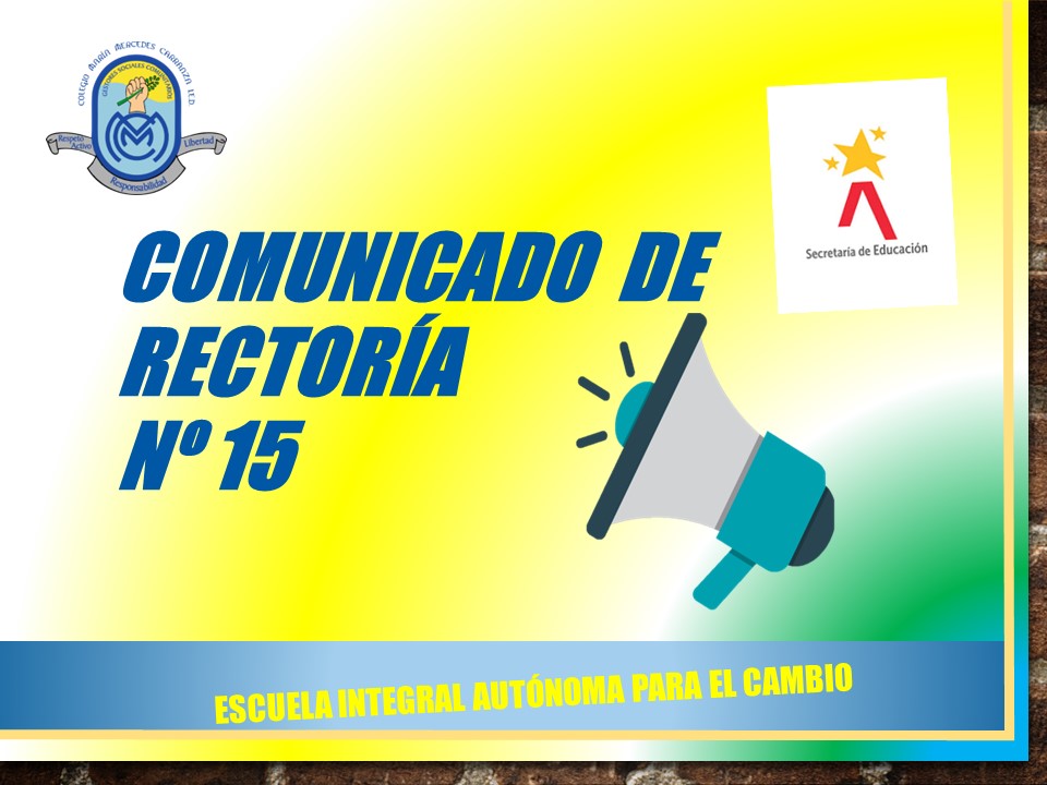 COMUNICADO No. 15