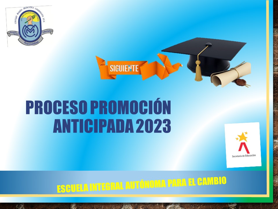 PROMOCION ANTICIPADA