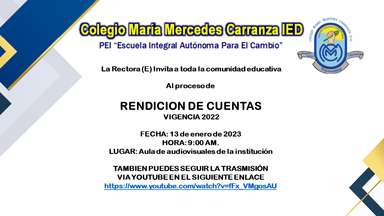 Invitación a participar en el proceso de rendición de cuentas Vigencia 2022 