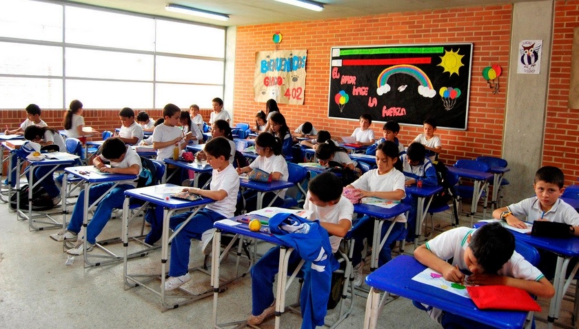 Estudiantes en clase