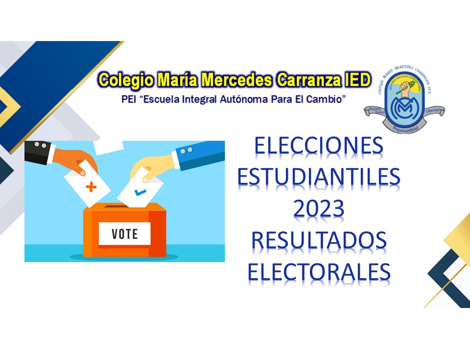 ELECCIONES   ESTUDIANTILES  2023 RESULTADOS ELECTORALES