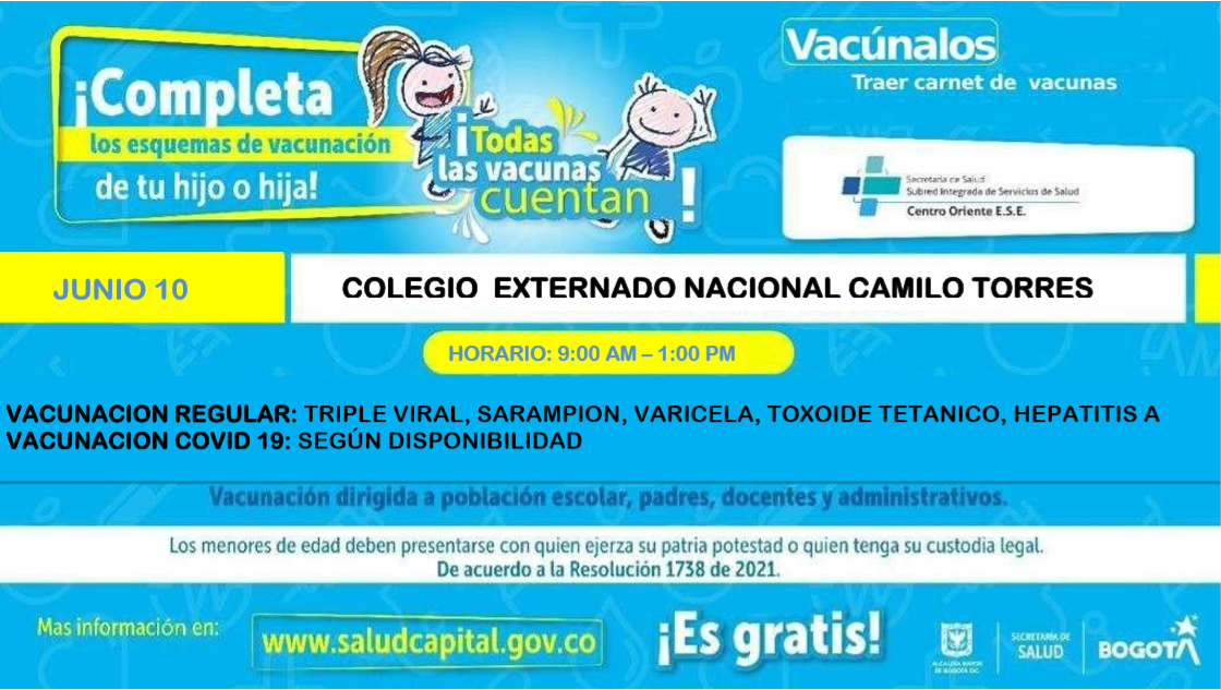 JORNADA DE VACUNACIÓN REGULAR 