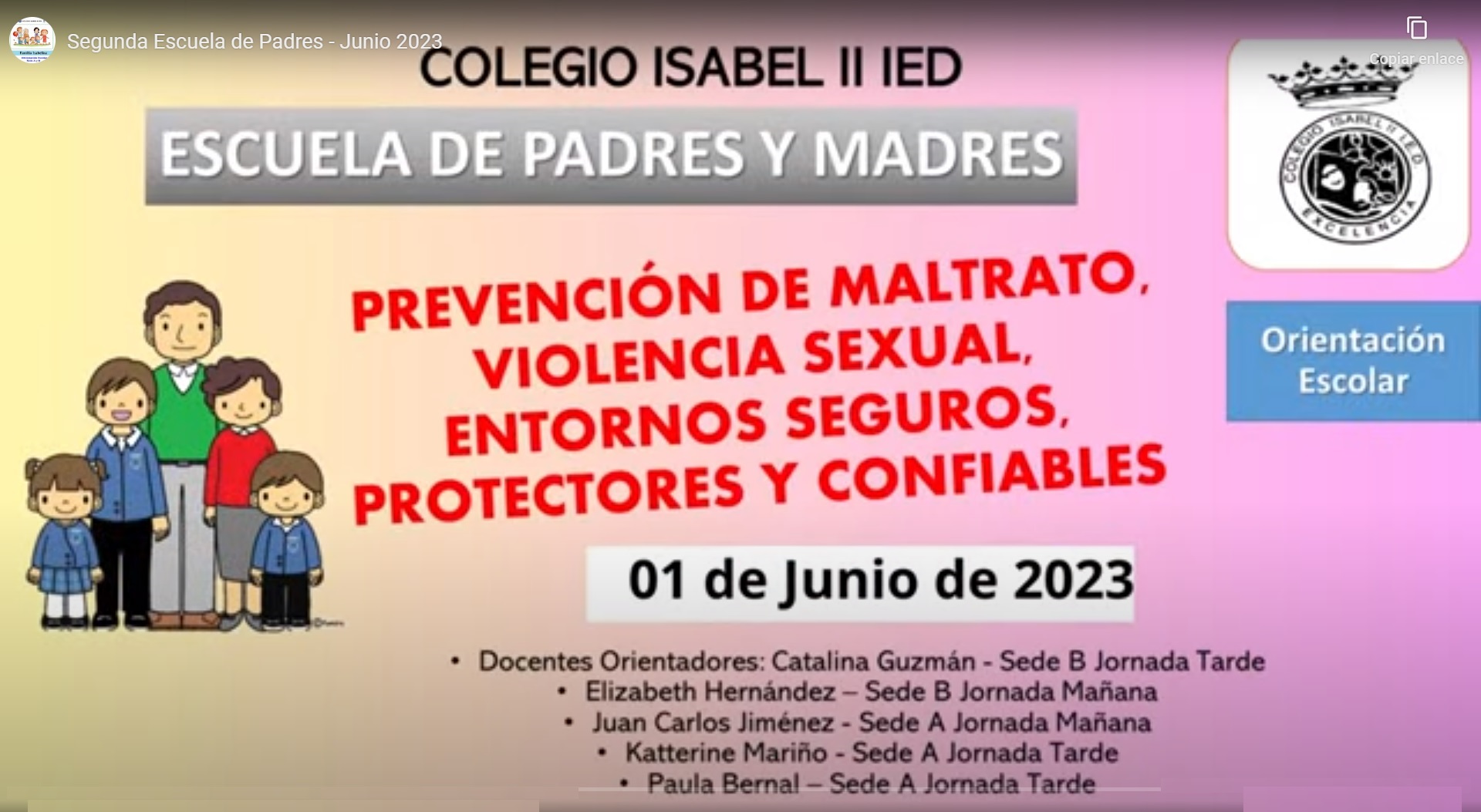 Escuela de Padres y Madres Junio 2023