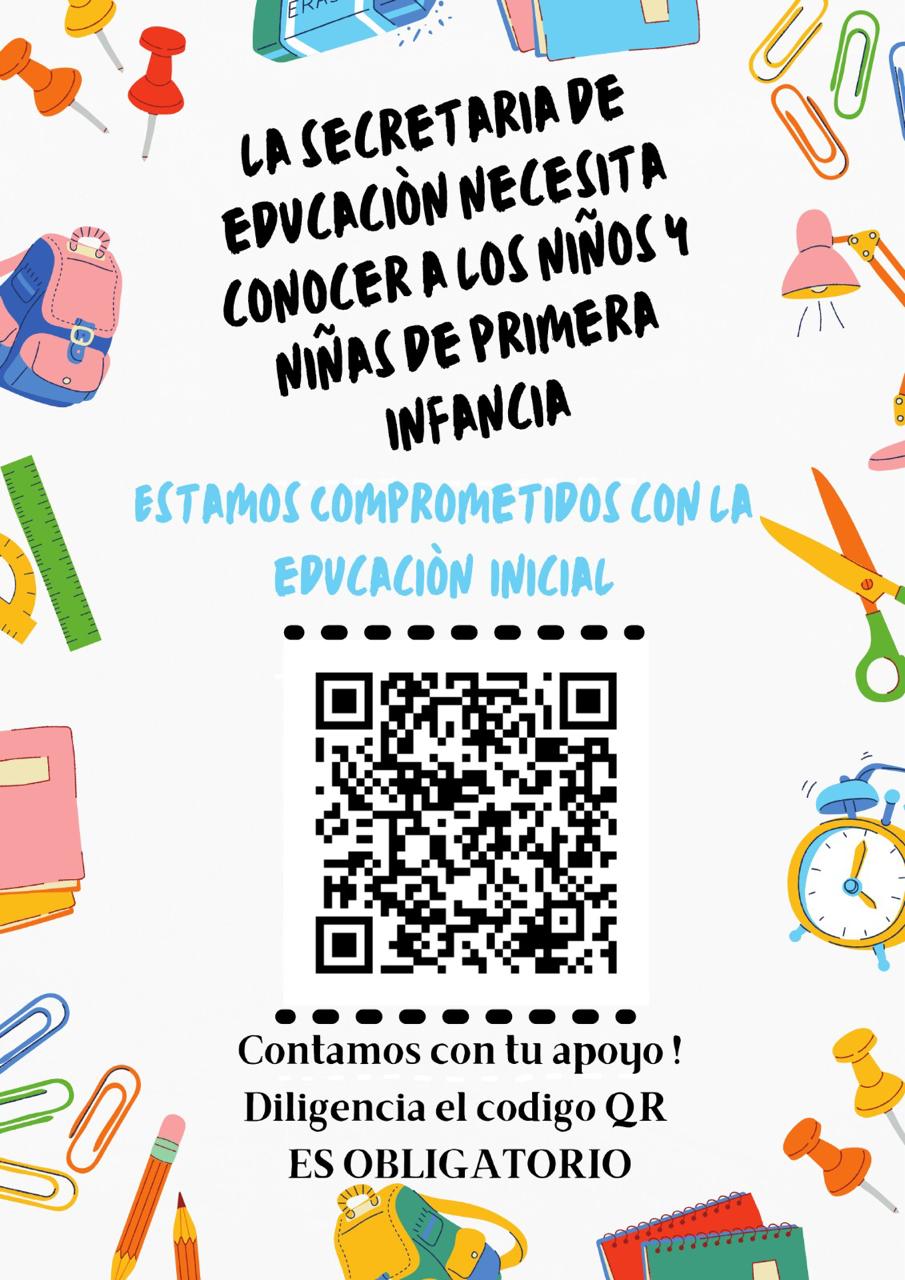 ESCANEA EL CODIGO QR Y COMPLETA LA INFORMACIÓN 
