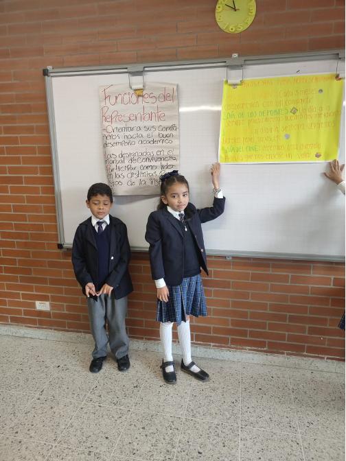 Nuestros estudiantes de Gardo tercero presentanto sus propuestas