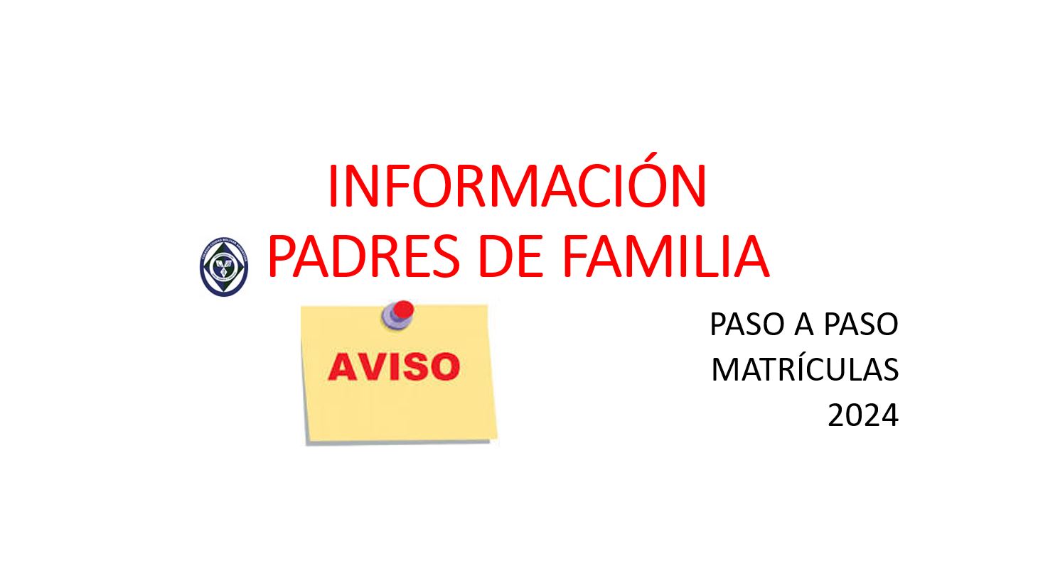 PASO A PASO MATRICULAS 