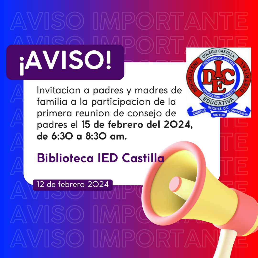 Invitacion a padres y madres de familia