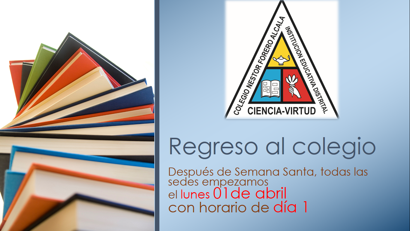 Inicio de clases 01 de abril de 2024