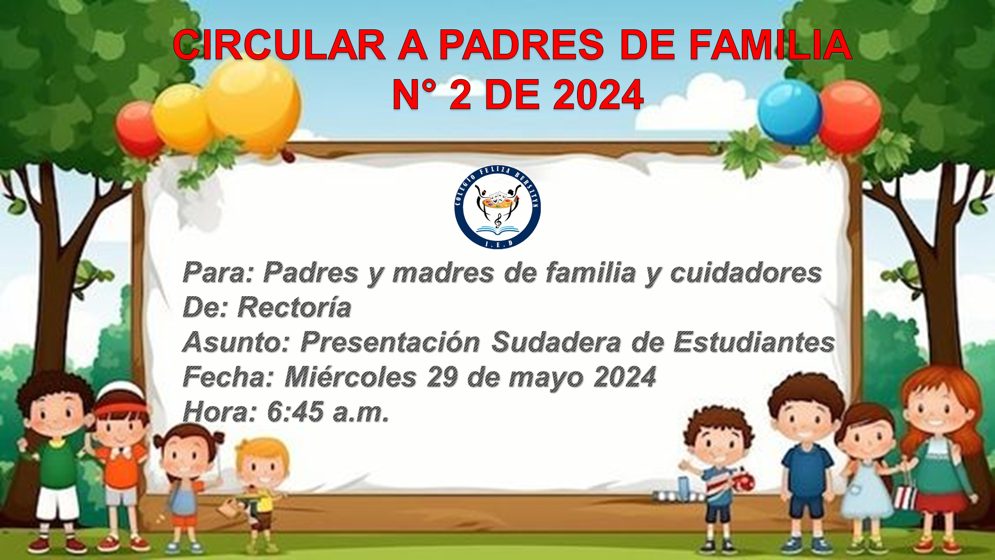 REUNIÓN EXTRAORDINARIA DE PADRES