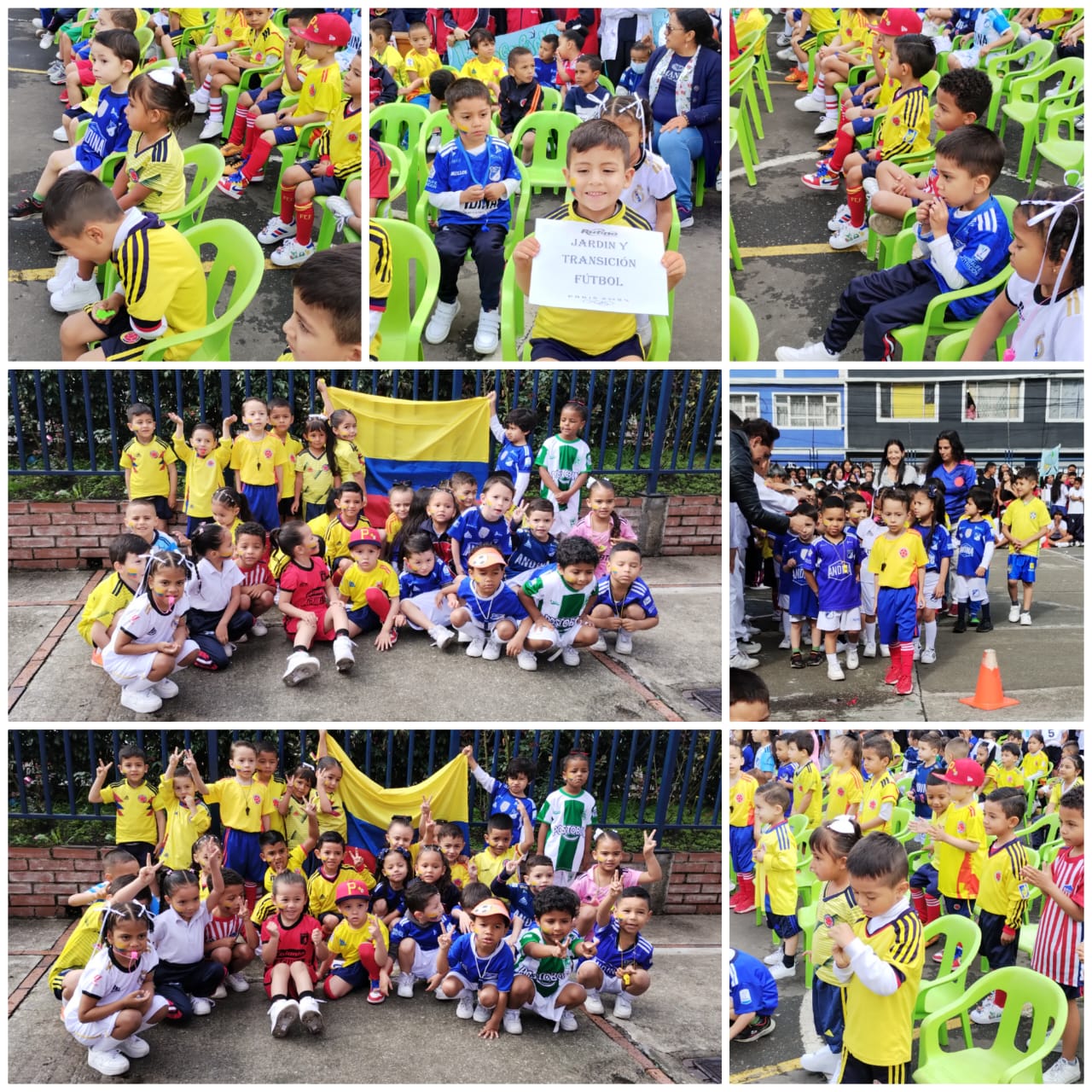 Colage de imagenes de la inauguración de juegos Sede A JM