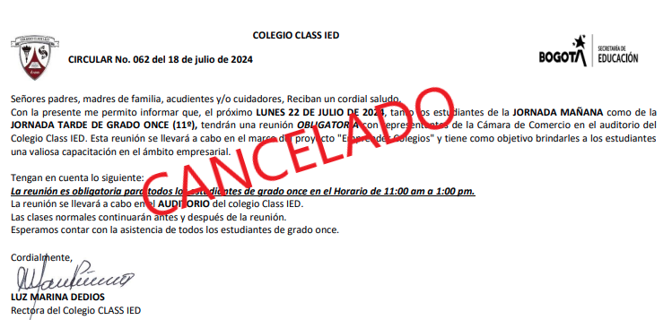 cancelado