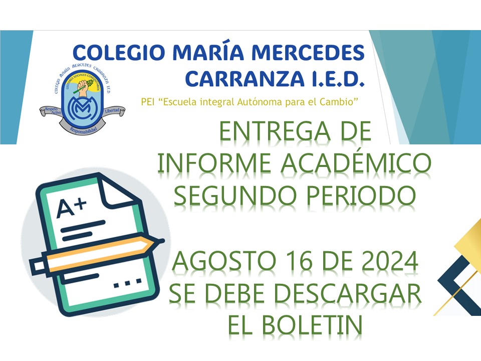 INFORME ACADÉMICO SEGUNDO PERIODO