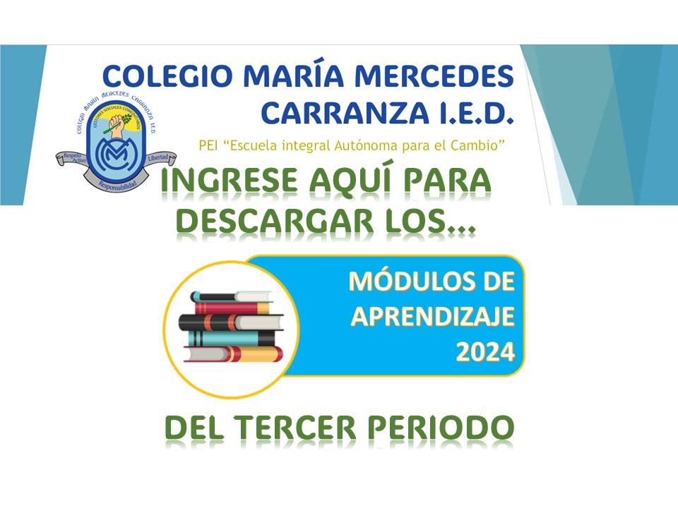 MÓDULOS DE APRENDIZAJE TERCER PERIODO 2024