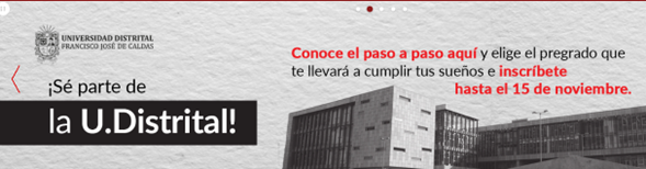 ADMISIONES UNIVERSIDAD DISTRITAL 2025-I