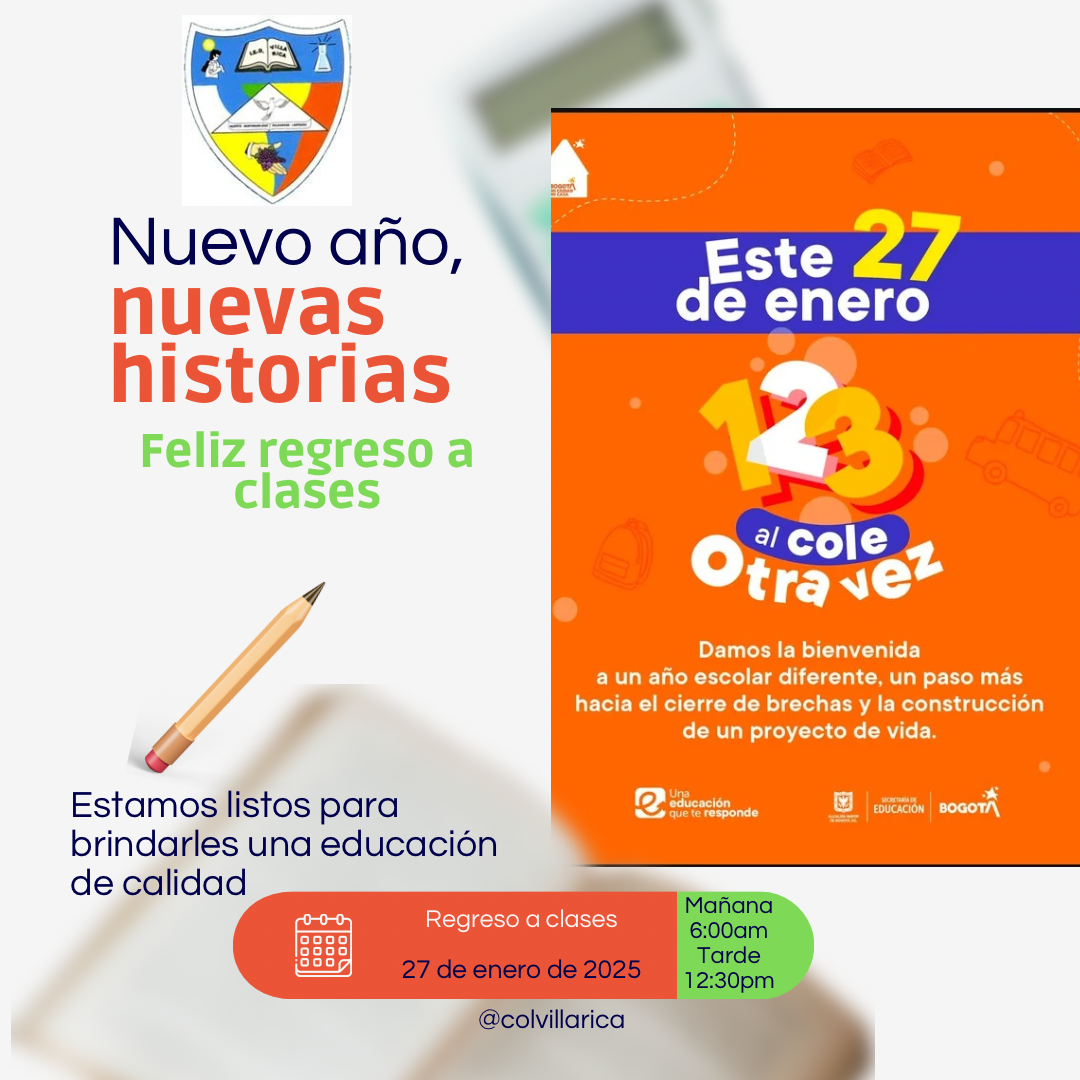 Imagen con texto del inicio de clases 