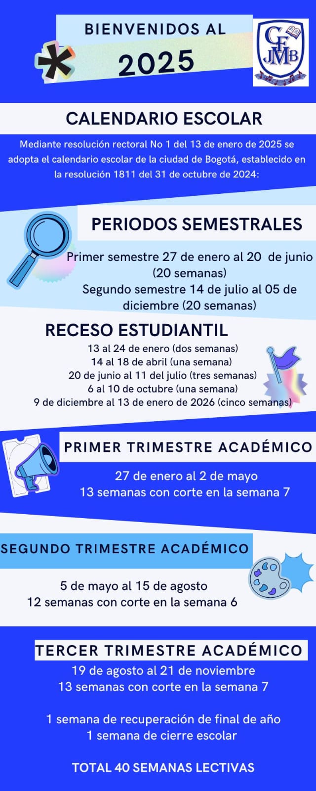 Calendario escolar 2025