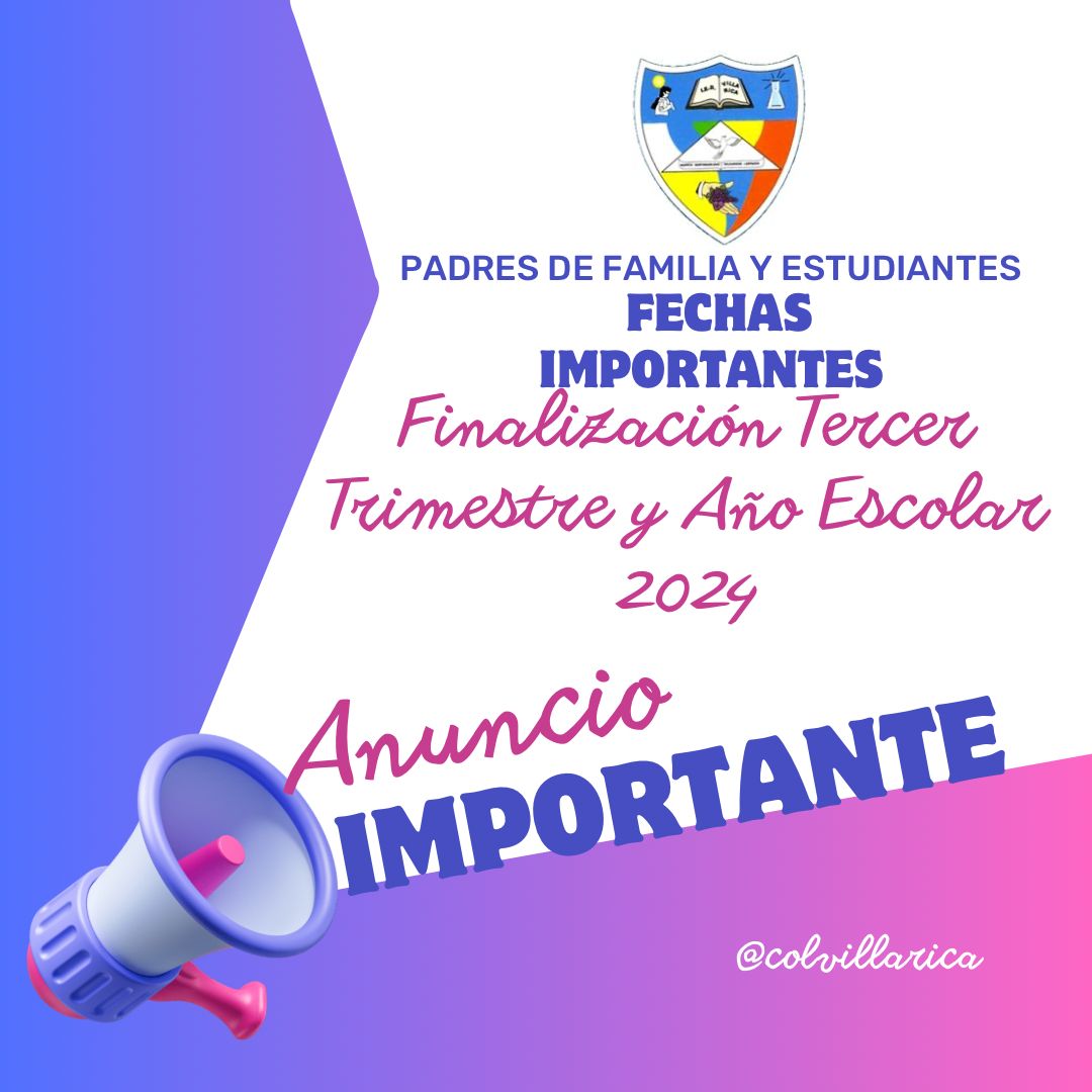 Imagen con texto fechas informativas