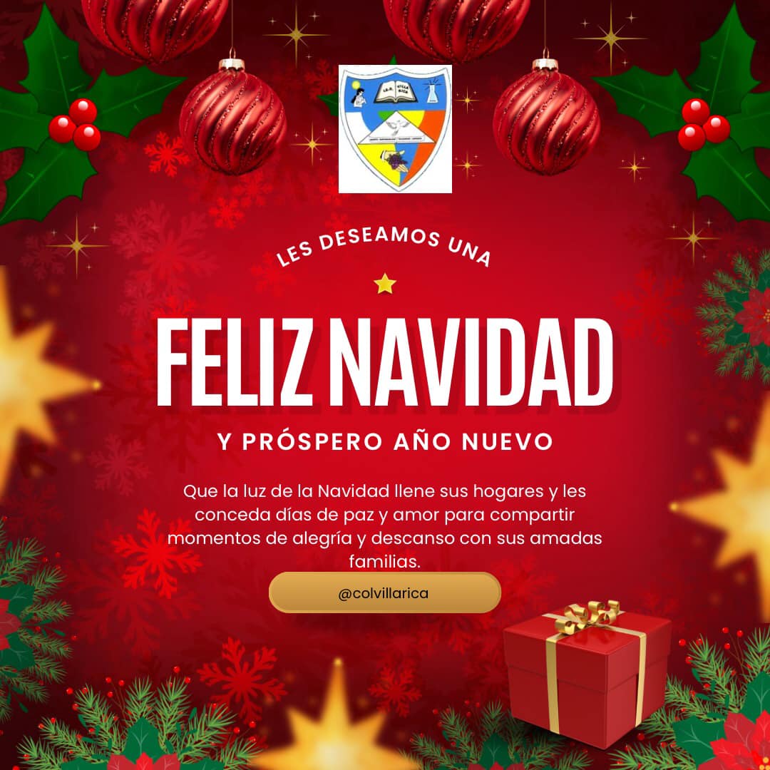 Imagen con texto de feliz navidad y feliz año