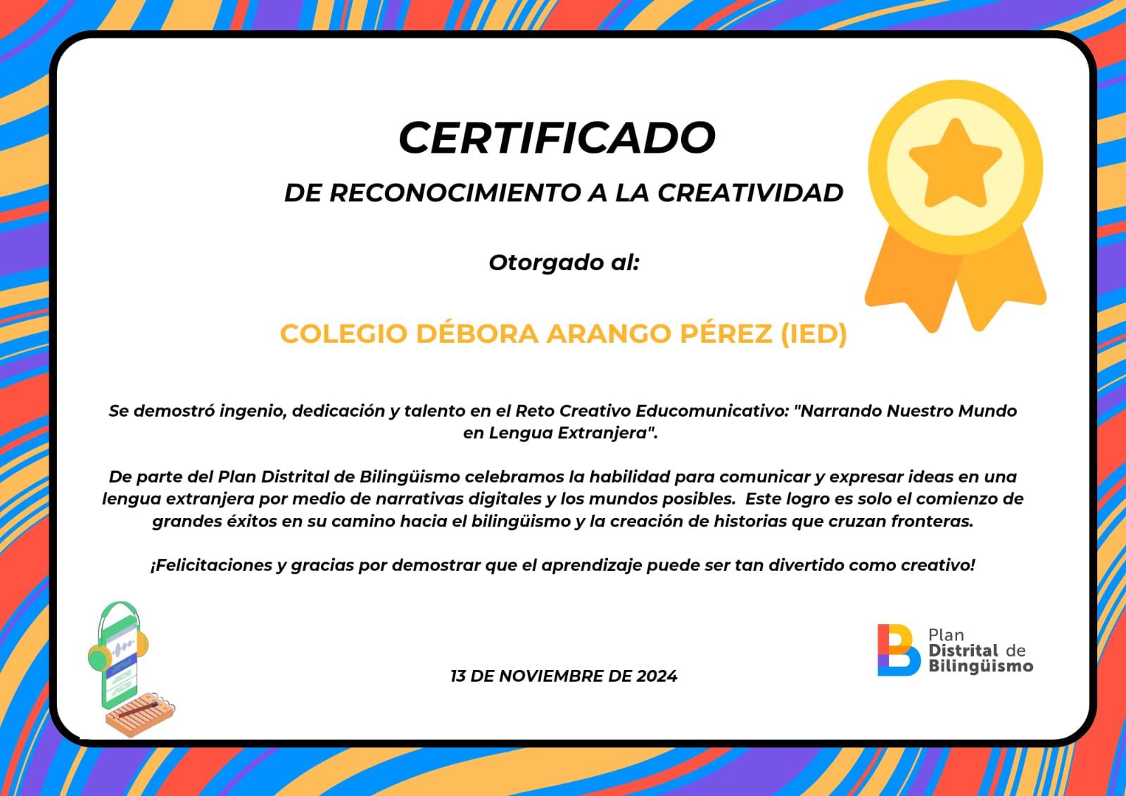 Reconocimiento reto educomunicativo