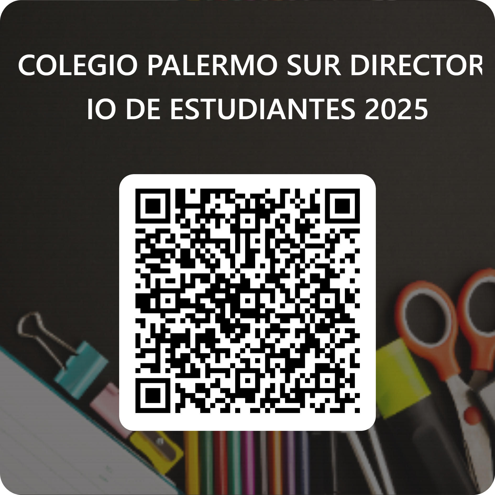 Código QR directorio de estudiantes 2025