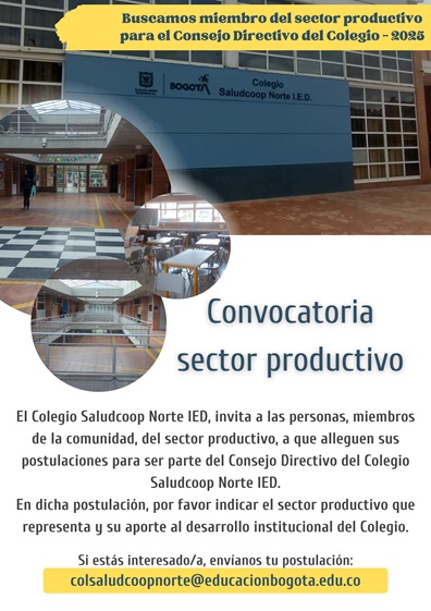 CONVOCATORIA SECTOR PRODUCTIVO