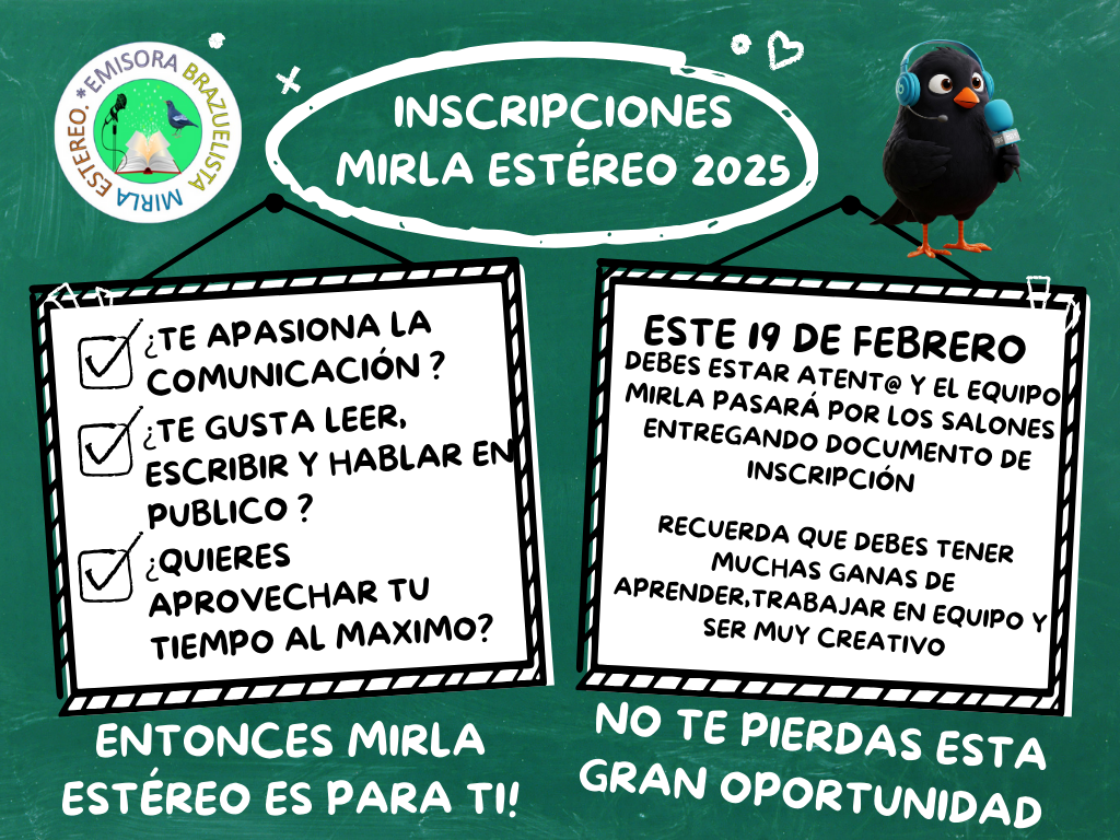 Inscripciones Mirla Estéreo 2025 