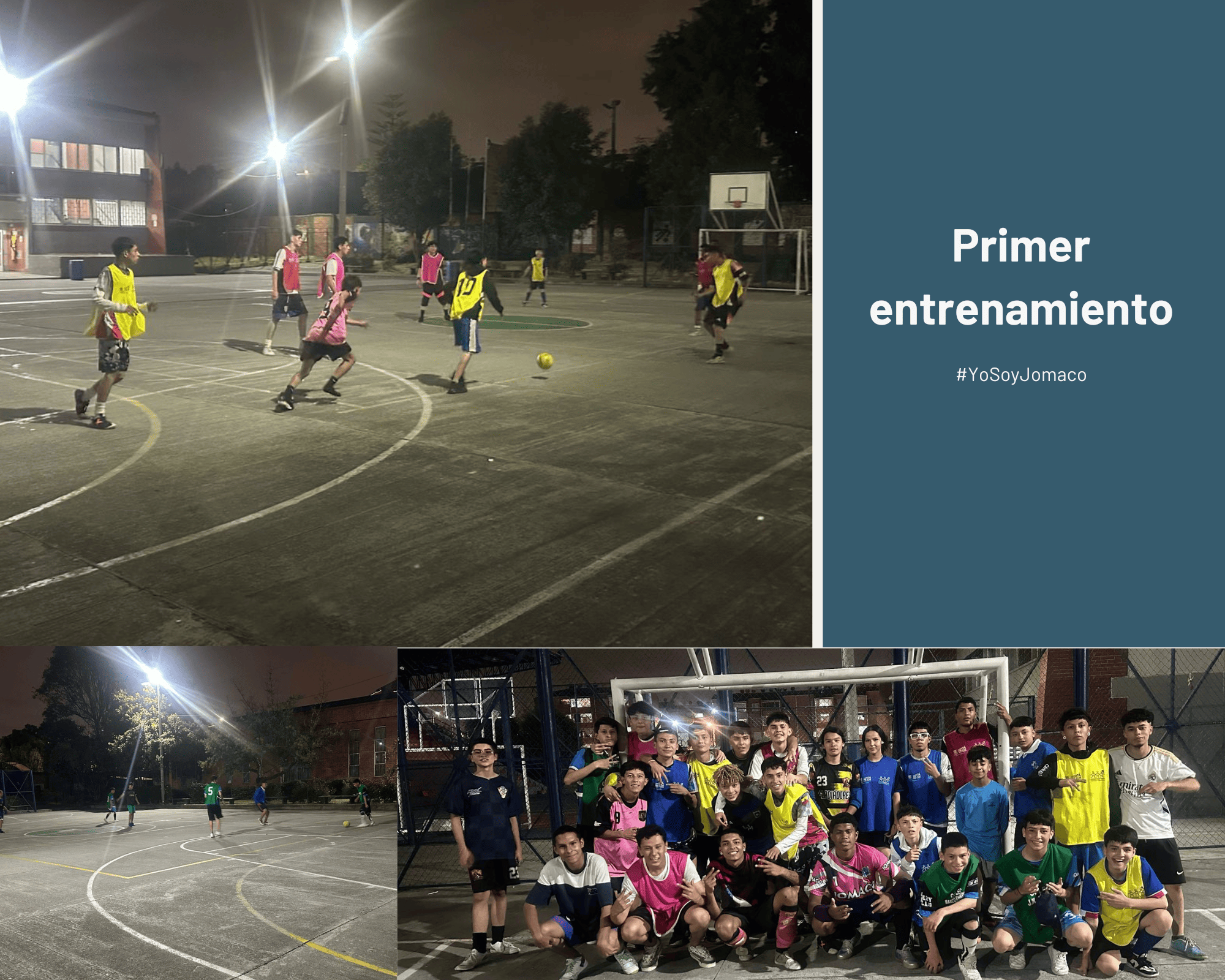 Primer entrenamiento fútbol de salón J.T