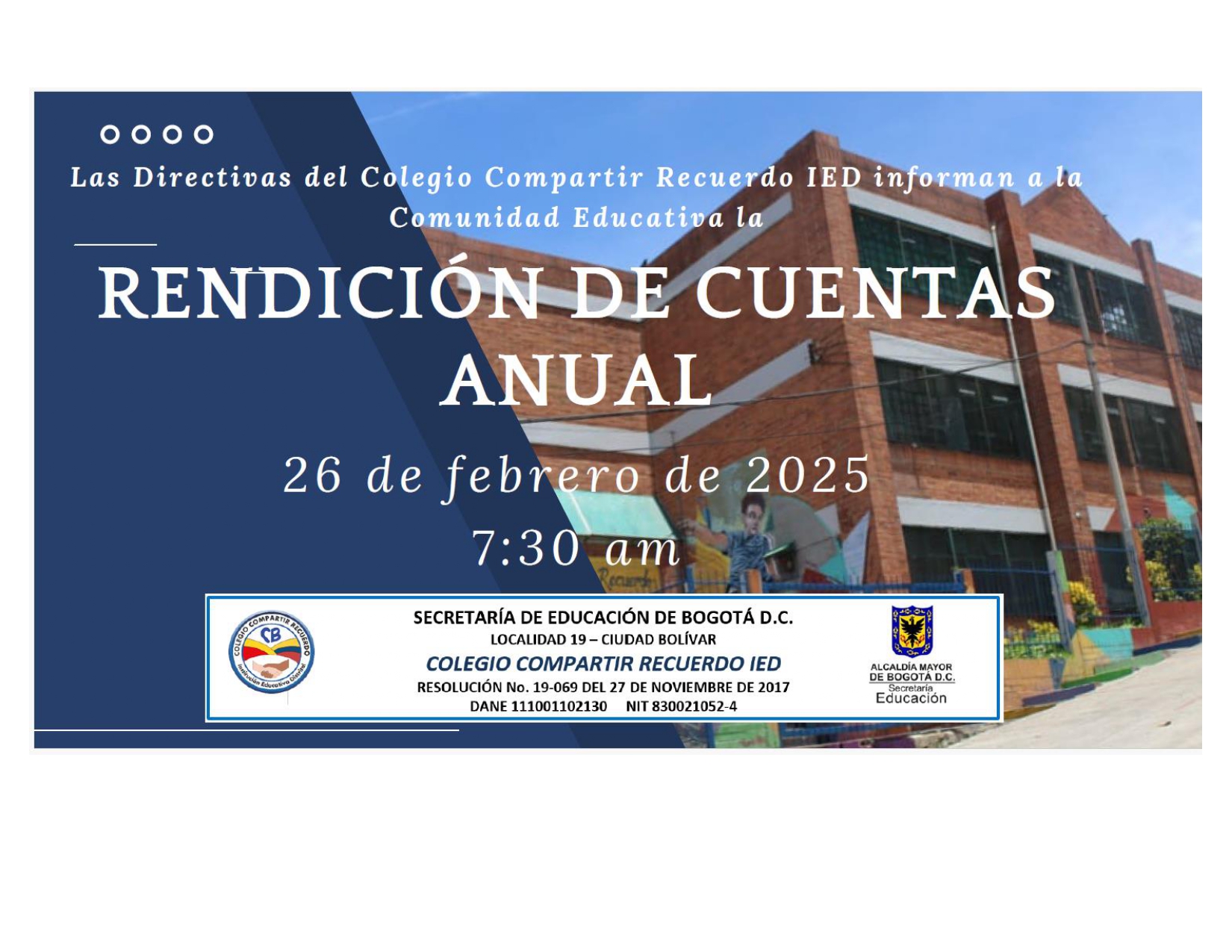 invitación evento de rendición de cuentas 2024 