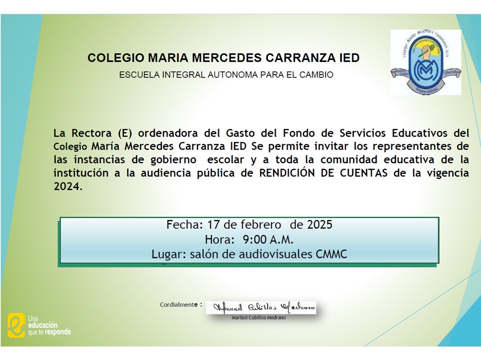 Rendición de cuentas 2024