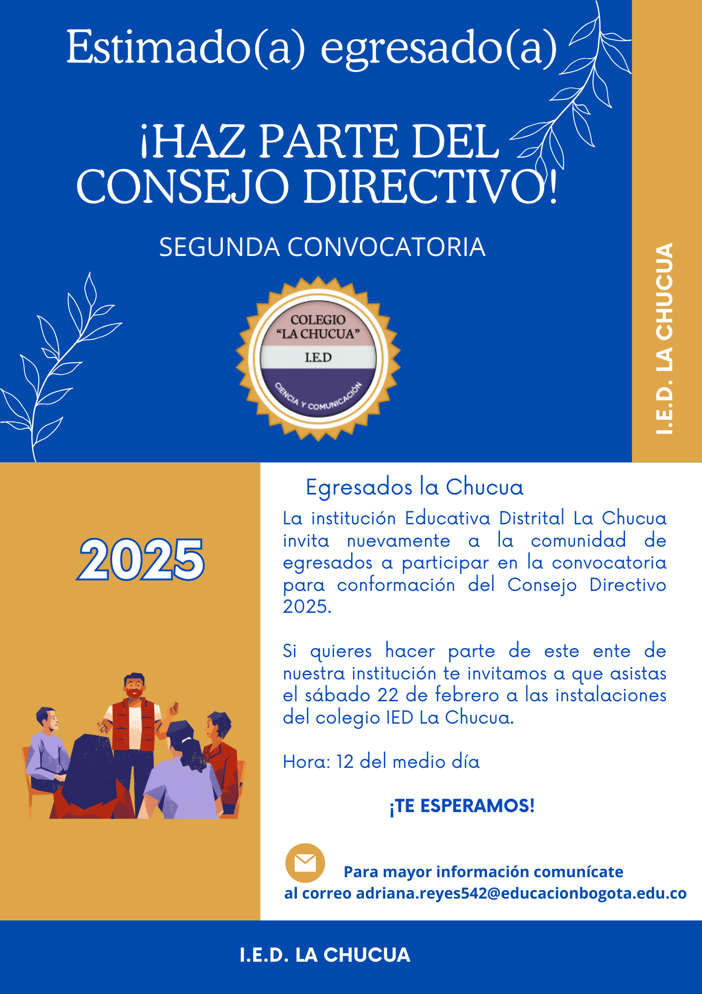 Convocatoria de egresados a consejo directivo