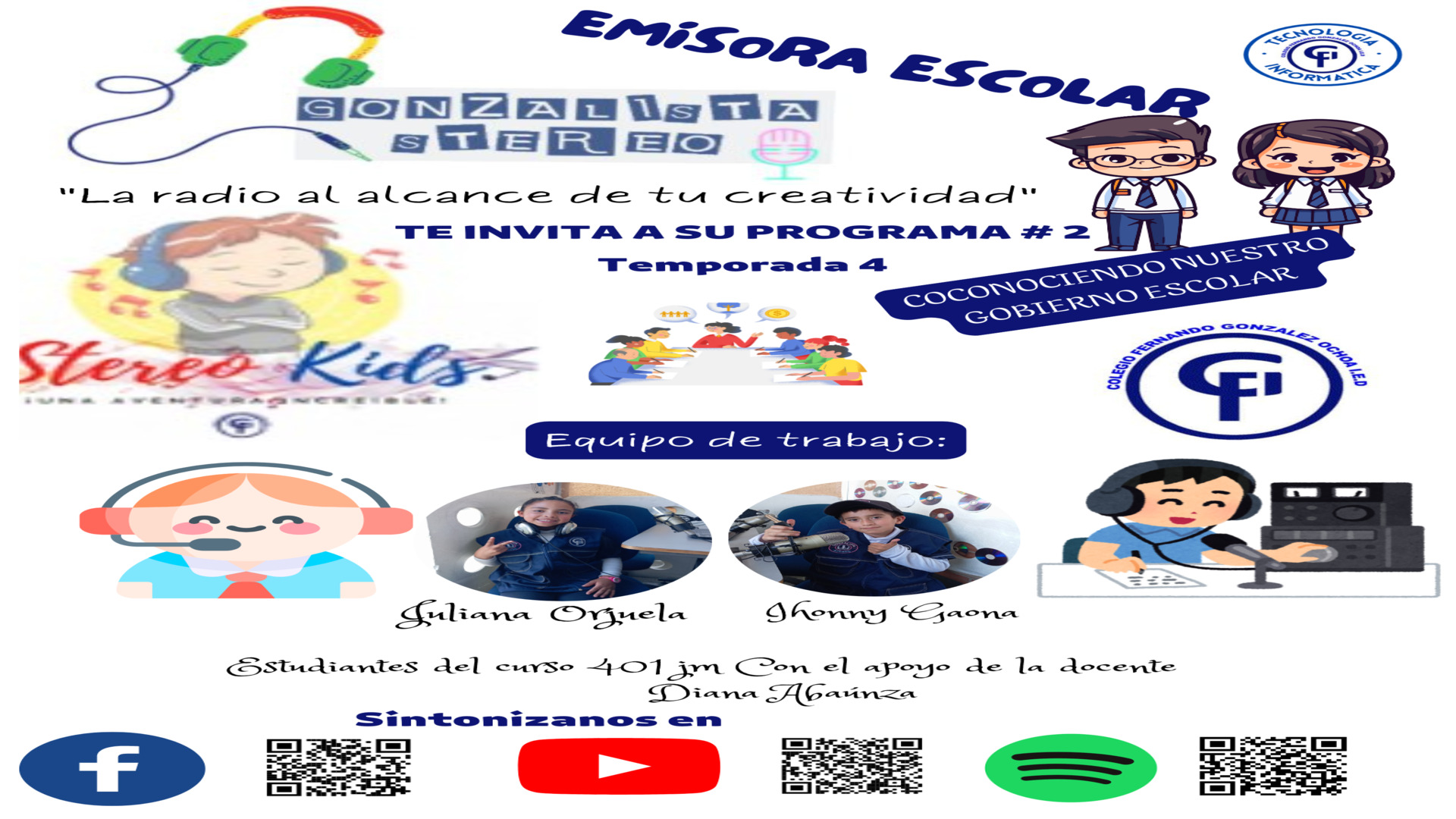 STEREO KIDS # 2 TEMPORADA 4 CONOCIENDO NUESTRO GOBIERNO ESCOLAR