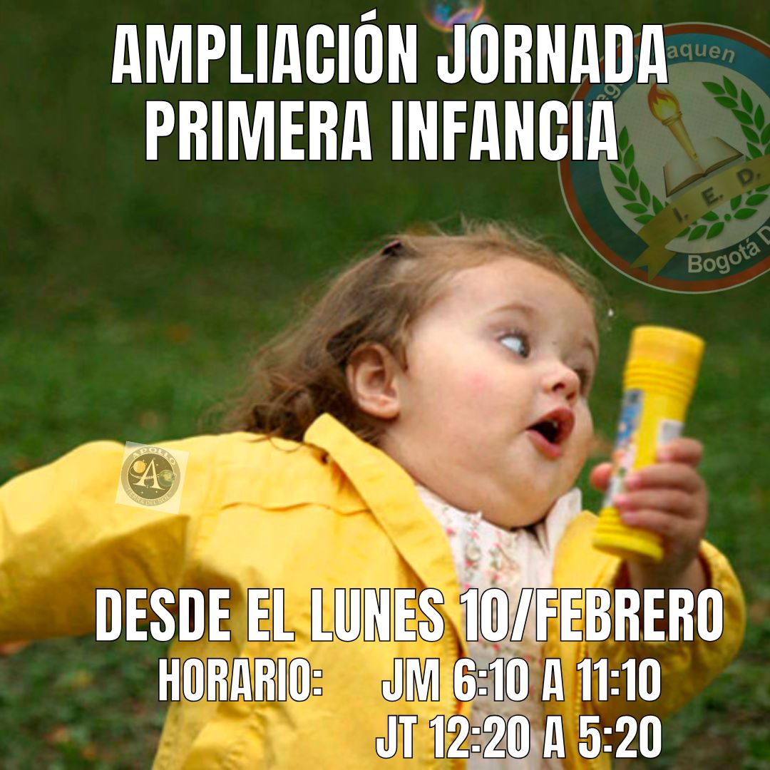🎒✨🎒✨Desde el 10 de febrero, los peques de transición y jardín tendrán jornada extendida. JM: 6:10 a 11:10 am y JT: 12:20 a 5:20 pm🎒✨🎒✨🎒✨