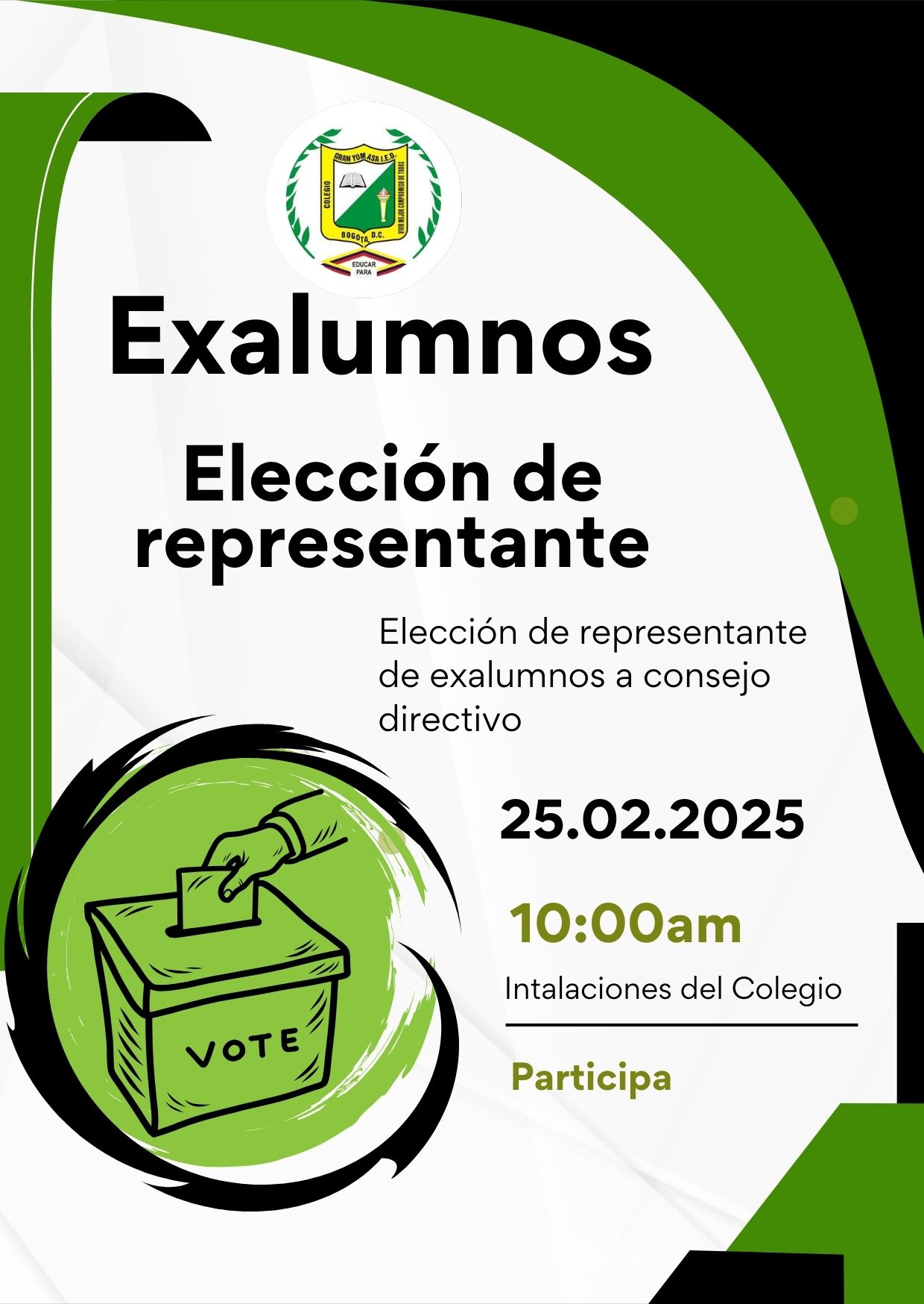 Convocatoria Representantes Exalumnos a consejo Directivo 