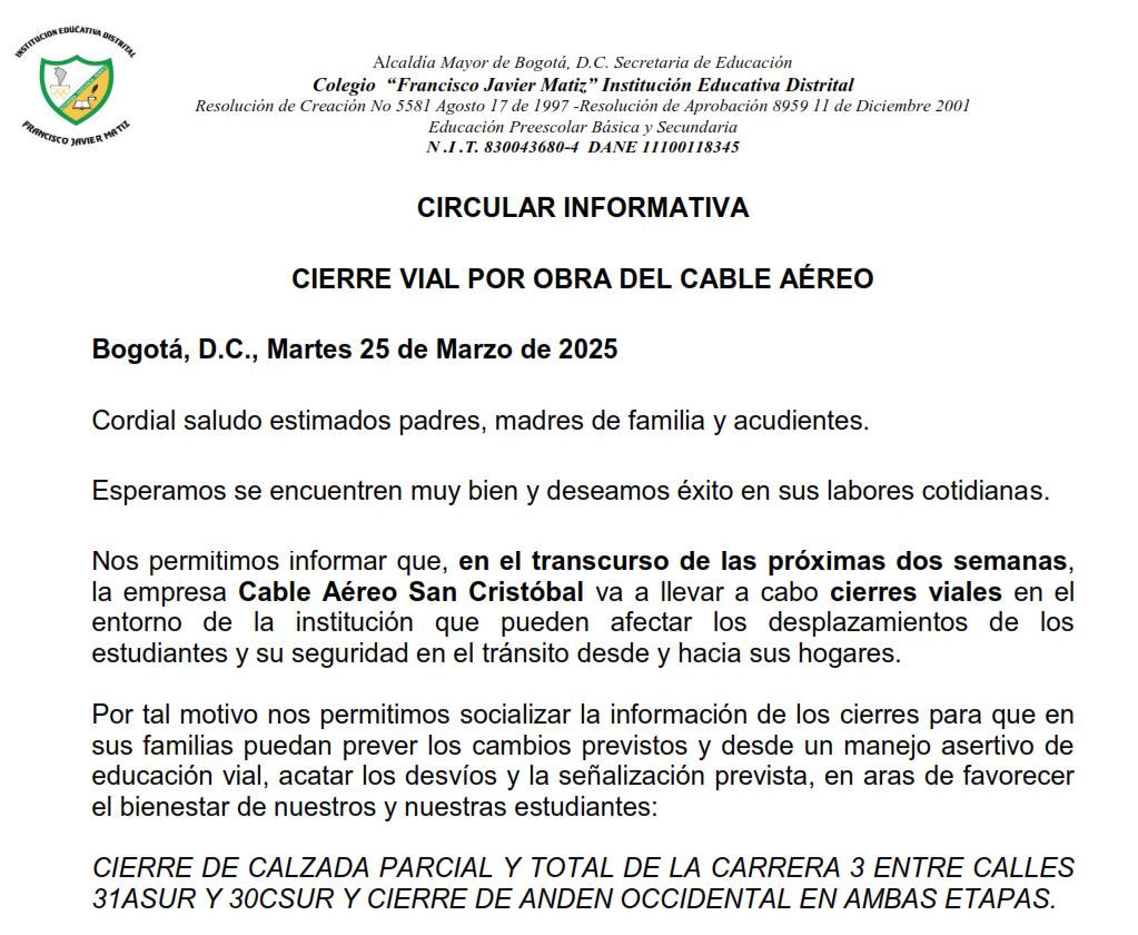 CIRCULAR INFORMATIVA 