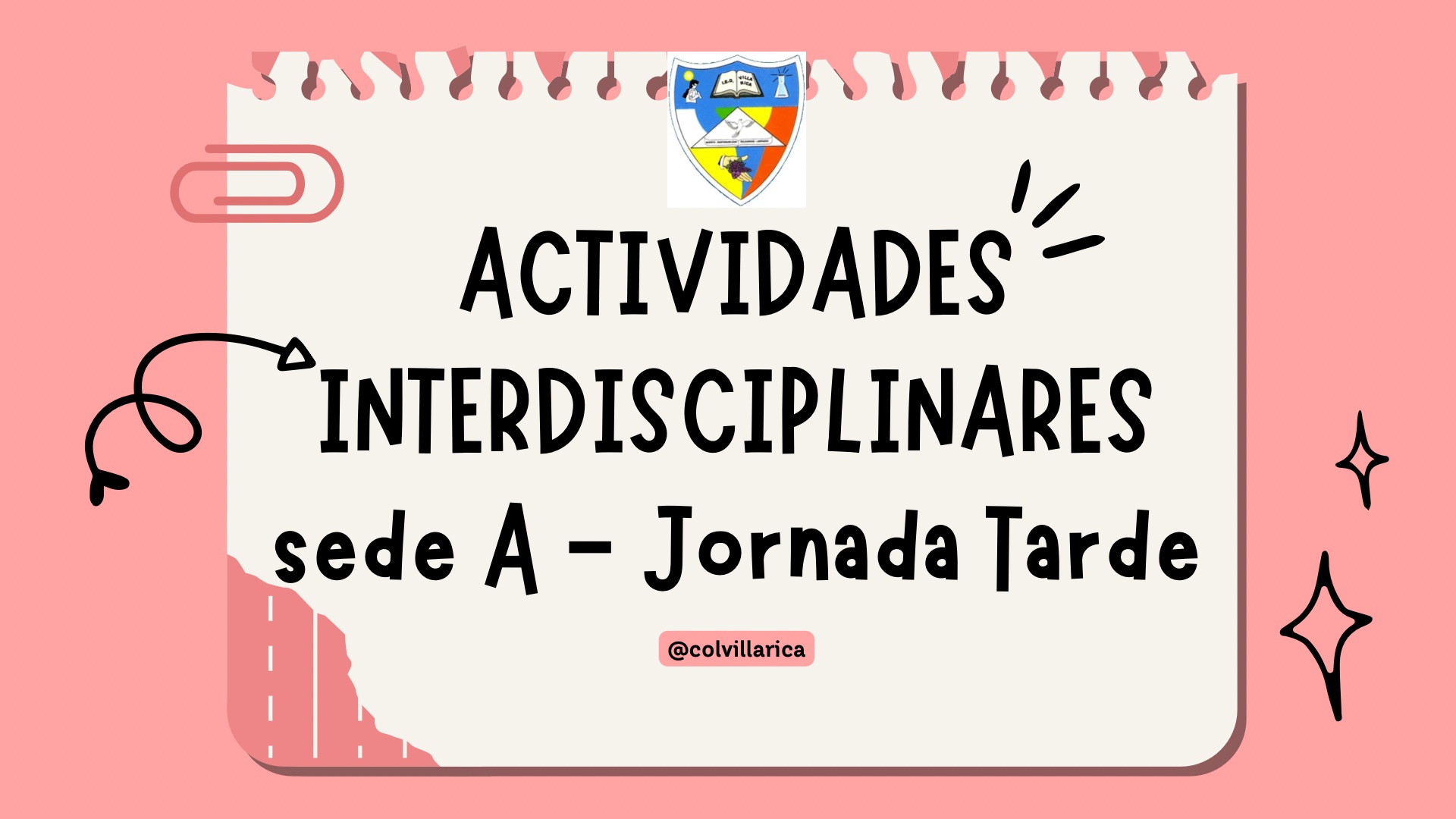 Imagen con texto actividades interdisciplinares 