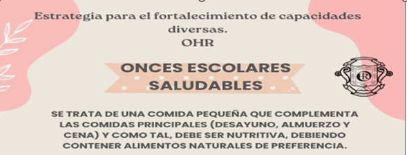 Onces Escolares Saludables