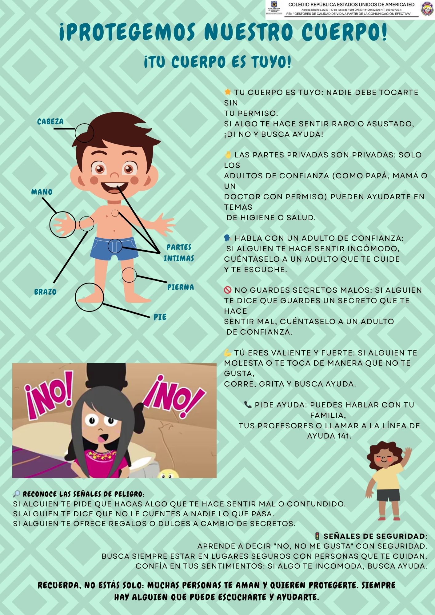 PROTEGEMOS NUESTRO CUERPO, TU CUERPO ES TUYO