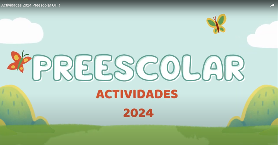 Socialización Actividades Preescolar OHR 2024