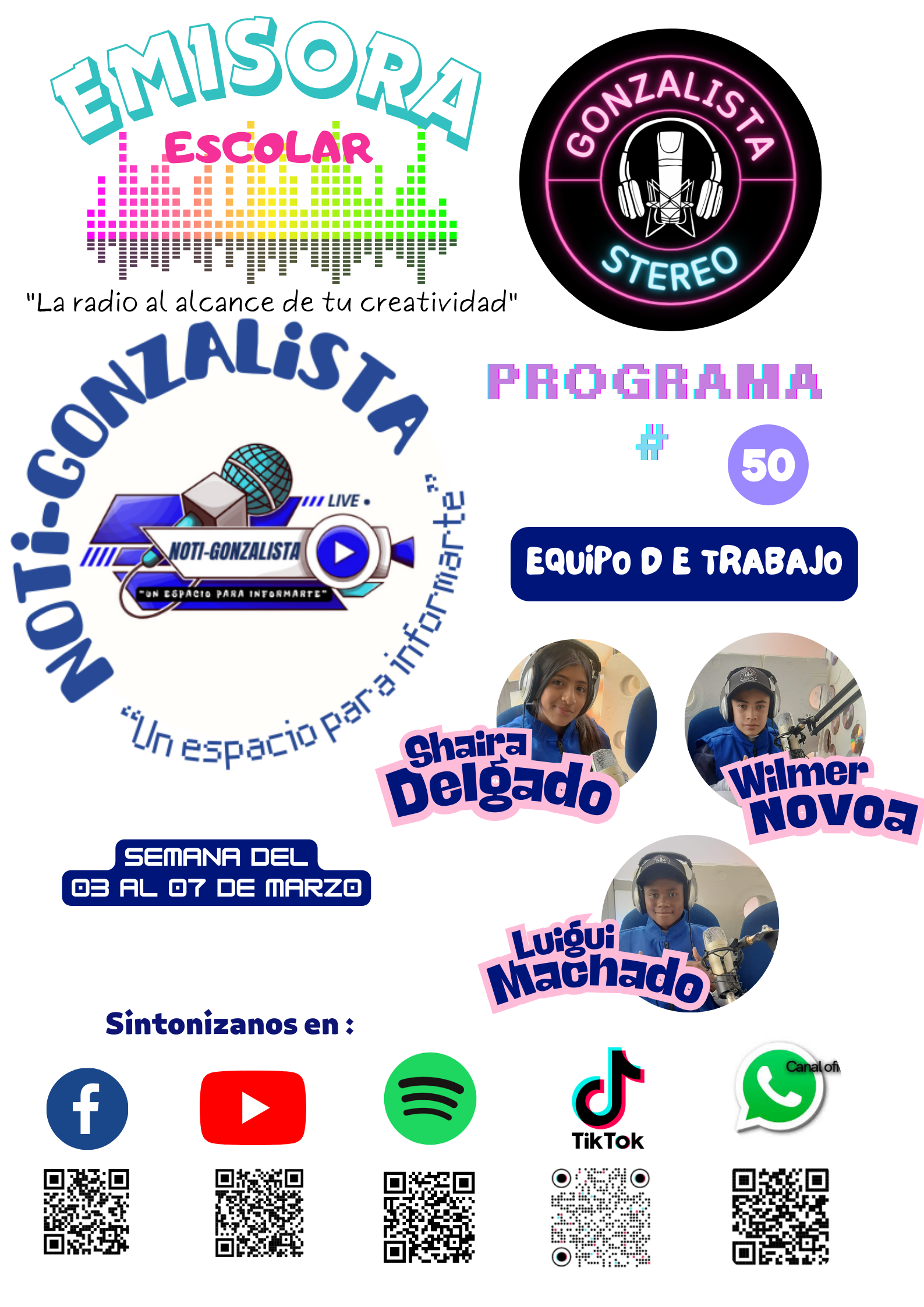 NOTI GONZALISTA #50. 03 AL 07 MARZO