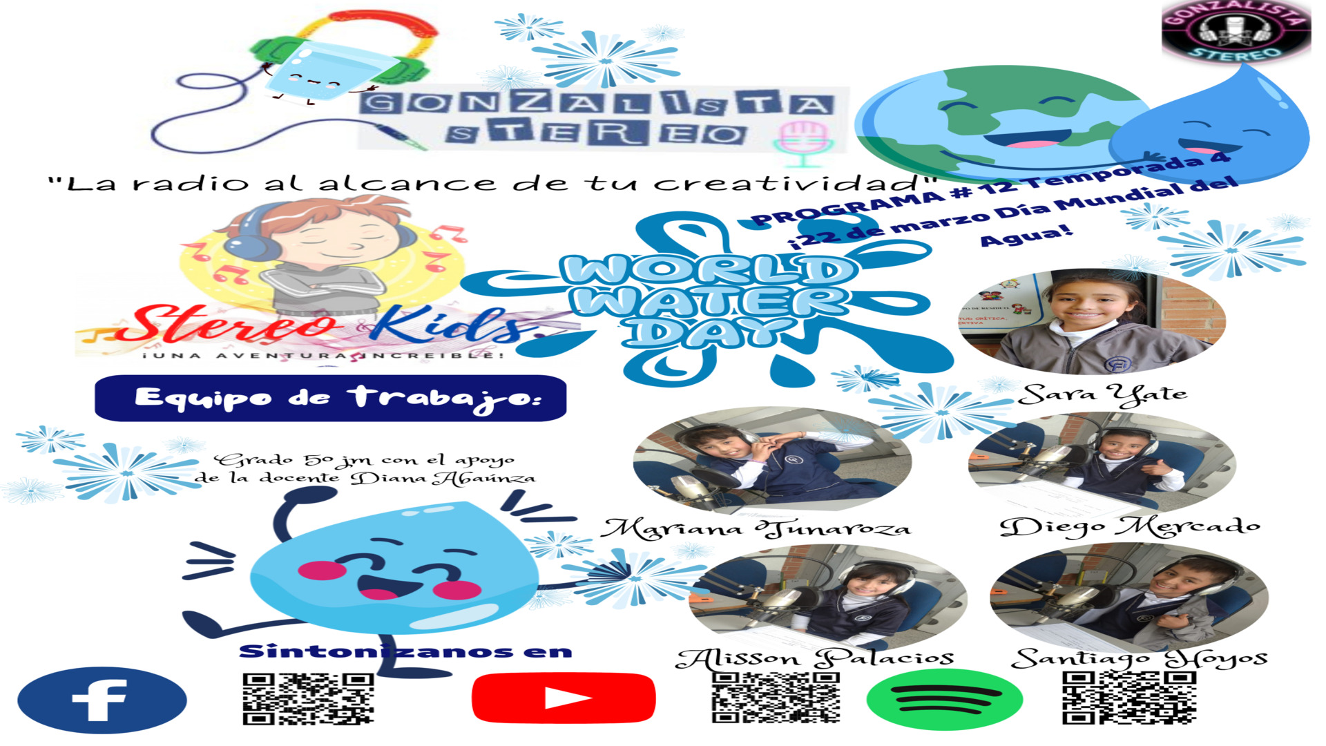 STEREO KIDS#12 TEMPORADA 4¡22 de marzo Día Mundial del Agua!