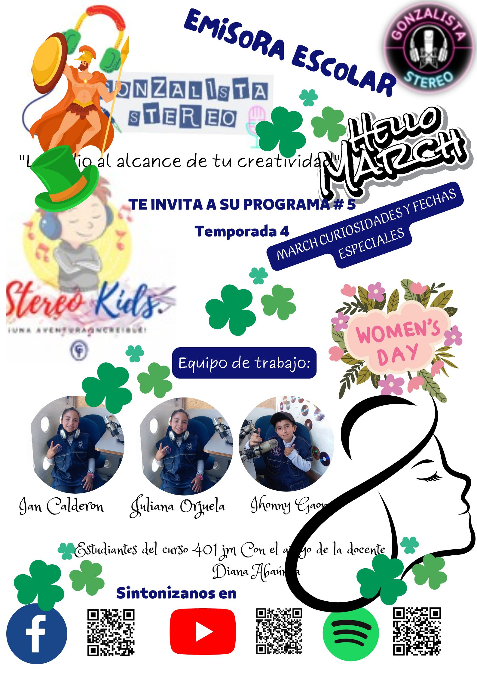 STEREO KIDS#5 TEMPORADA 4MARCH CURIOSIDADES Y FECHAS ESPECIALES