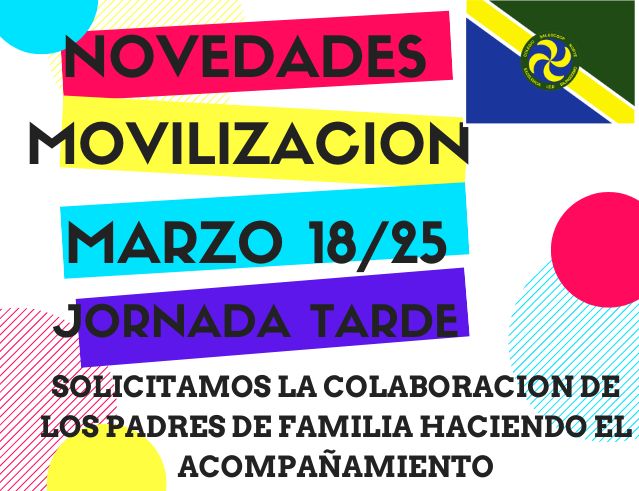 NOVEDADADES MOVILIZACION 18 MARZO/25