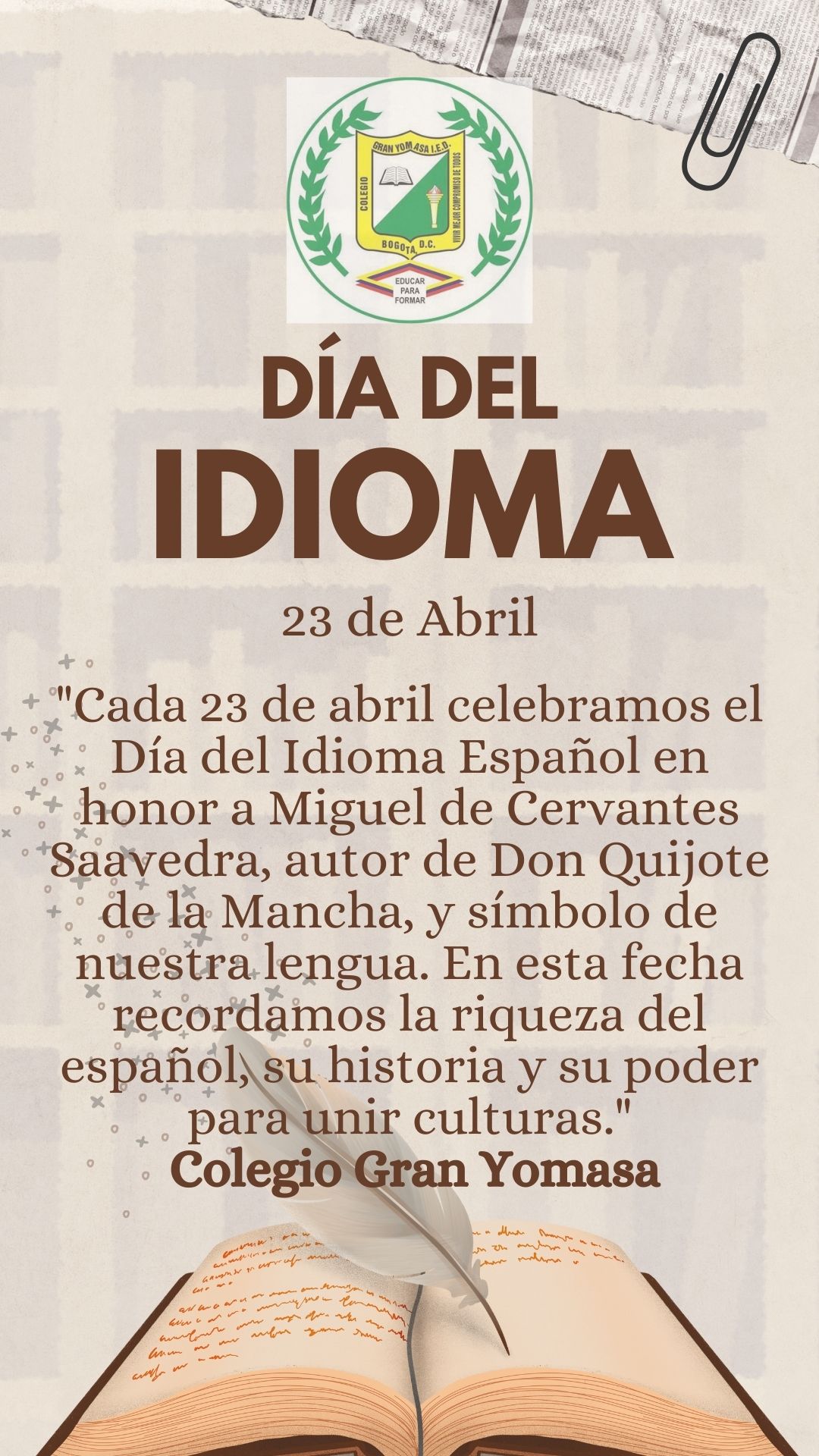 Día del Idioma Gran Yomasa IED