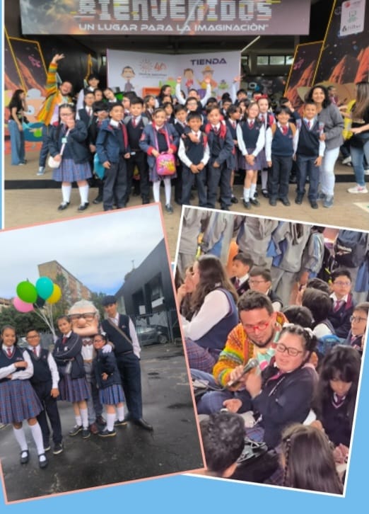 Visita a la Feria del Libro de estudiantes del Colegio Villemar Sede B (Santa Cecilia).