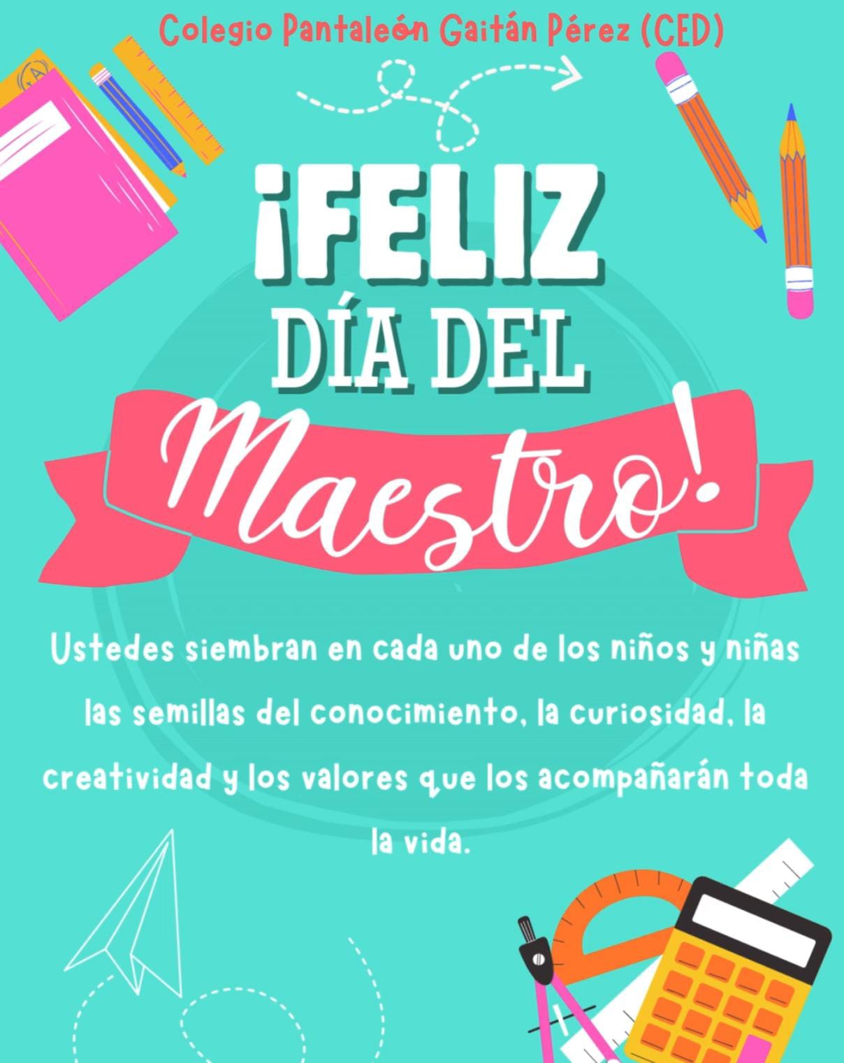 ¡Feliz día Maestros!